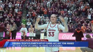 Virginia Tech’s Kitley Picks Up ACC Basketball ScholarAthlete of the Year Honors [upl. by Etirugram]