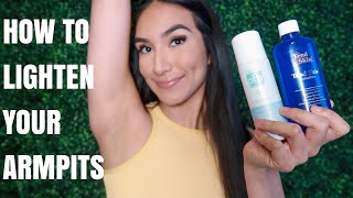 HOW I LIGHTENED MY ARMPITS FAST tips and tricks on how to lighten dark underarms [upl. by Rehtse]