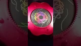 Animator Spirograph Art satisfying videos spiral helix volution Rainbow Scratch Painting [upl. by Cornall]