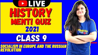 SOCIALISM IN EUROPE AND THE RUSSIAN REVOLUTION II QUIZ SESSION  HISTORY II CLASS 9 CHAPTER 2 [upl. by Ylrae420]