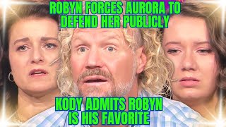 Robyn Brown FORCES AURORA to AWKWARDLY DEFEND HER Kodys OBSCENE MESSAGE to His KIDS About Robyn [upl. by Euridice74]