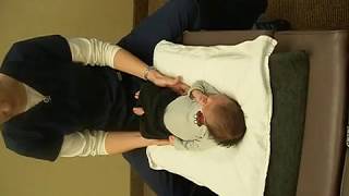 2 Week Old Chiropractic Adjustment [upl. by Akenot]