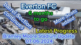 Everton FC New Stadium at Bramley Moore Dock Update 07062024 [upl. by Rush262]