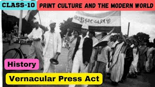 Vernacular Press Act  Class10 History  Print Culture and the Modern World  CBSE 202223 [upl. by Llirrehs]