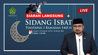 🔴LIVE Sidang Isbat Penetapan 1 Ramadhan 1445 H2024 M [upl. by Asilet]