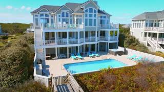 Aerial Video Tour  GOcean Breeze  E127 in Corolla NC [upl. by Enilaf]