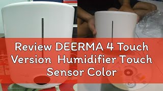 Review DEERMA 4 Touch Version Humidifier Touch Sensor Colorful LED 5L F628S [upl. by Norraf]