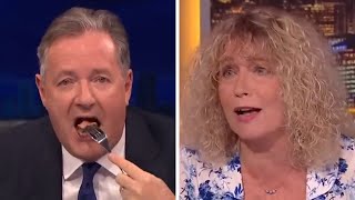 Piers Morgan vs Vegans  Every Time Piers Morgan Ate Meat In Front Of Vegans [upl. by Eivlys911]