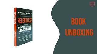 Relentless From Good to Great to Unstoppable by Tim S Grover  Book Unboxing [upl. by Nitas]