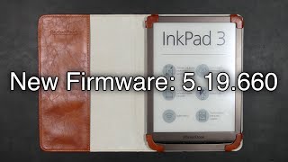 PocketBook InkPad 3 Firmware Update v519660 [upl. by Otrevogir]