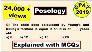 Posology Important topic for GPAT 2019 [upl. by Atirahc]