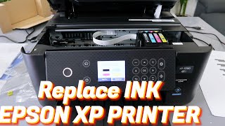 How to Replace or Change Ink Cartridges In Epson XP Printer A StepbyStep Guide [upl. by Mikiso424]