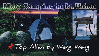 Solo Camping in La Union  Top Allan by Weng Weng  Sudipen La Union  Solo Ride  Moto Camping [upl. by Eserrehs]