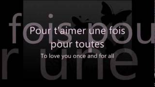 Céline Dion  Lamour existe encore French Lyric Video with English Translation [upl. by Berns]