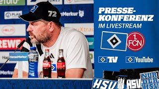 RELIVE MATCHDAYPRESSEKONFERENZ MIT STEFFEN BAUMGART I HSV vs 1 FC Nürnberg I 11 Spieltag [upl. by Norford515]