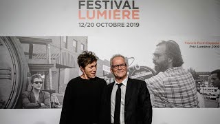 Frances McDormand kicks off Lumière film festival in Lyon [upl. by Merell]