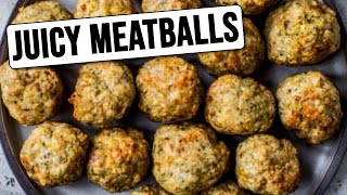 👩‍🍳 Juicy Air Fryer Meatballs Recipe 2024  Easy Homemade Meatballs in Air Fryer [upl. by Eirehs76]