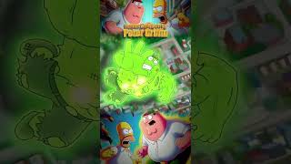 HOMER SIMPSON VS PETER GRIFFIN LUTA MORTAL HomerSimpson PeterGriffin [upl. by Eigriv255]