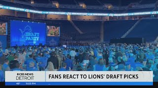 Fans react to Lions draft picks [upl. by Inahpit]