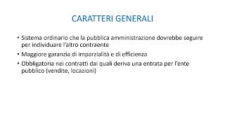 IL PROCEDIMENTO DI FORMAZIONE DEI CONTRATTI DELLA PUBBLICA AMMINISTRAZIONE [upl. by Ydissak]