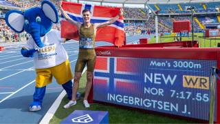 🏃‍♂️Jakob Ingebrigtsen Shatters 3000m World Record at diamondleague Silesia 🏆✨ [upl. by Tavey]