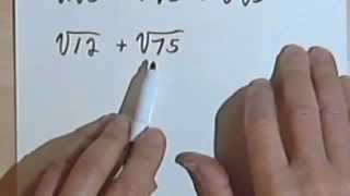 Adding amp Subtracting Radicals 54 [upl. by Mohandas]