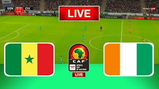 LIVE🔴 Senegal Vs Ivory Coast  Africa Cup of Nations  Round of 16  Live Football Match Today [upl. by Ahsienot]