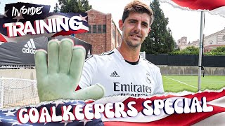 Thibaut Courtois training routine  Real Madrid  Goalkeepers [upl. by Peregrine]