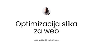 Optimizacija slika za web [upl. by Hebert]