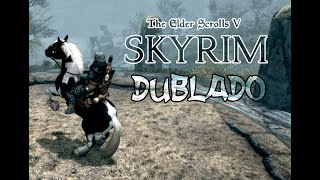 Jogando Skyrim Dublado por IA [upl. by Nagyam]