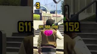 6 CODES DE TRICHE SECRETS DANS GTA 5 😳 Shorts [upl. by Neerbas746]