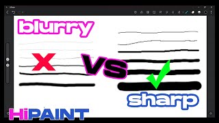 HIPAINT HOW TO FIX BLURLINES QUICK FIX [upl. by Hylan271]