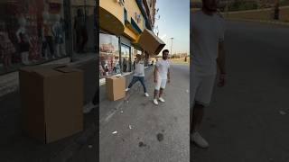 اقوى مقلب بالكرتونة 🏃😂 [upl. by Eelyac518]