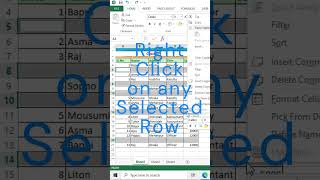 How to Remove Blank Rows in MS Excel  Bangla  Godgift msexcel trick Godgift [upl. by Karl]