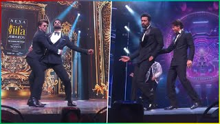 Shahrukh Khan And Vicky Kaushal Funny Dance On OO Antava Song In IIFA Awards 2024 [upl. by Yeliah]