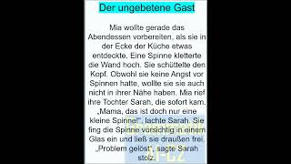 Der ungebetene Gast  Erzählung A2B1 Berlin Deutschhören B1 A2 [upl. by Volnay]