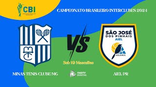 CAMPEONATO BRASILEIRO INTERCLUBES  VÃ”LEI MASC SUB 19  AIELPR 0 x 3 MTCMG [upl. by Ynnal449]