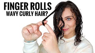 HOW TO FINGER COIL CURLY HAIR Finger Roll TikTok Hack [upl. by Schroder]