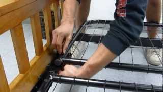 Futon Frame Assembly Video Steps 5 amp 6 [upl. by Tisha]