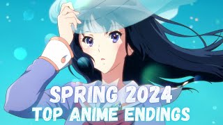 Top 35 Anime Endings  Spring 2024 [upl. by Iggem]