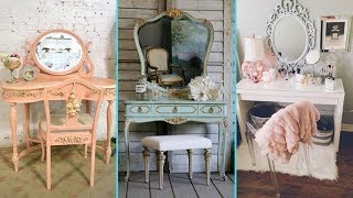 DIY Vintage Shabby Chic Vanity decor Ideas 2017 ❤Home decor amp Interior design❤  Flamingo mango [upl. by Etnud472]