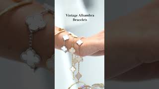 Van Cleef amp Arpels Vintage Alhambra Bracelet 5 Motifs Motherofpearl 18K Yellow Gold 🍀 [upl. by Elizabeth]