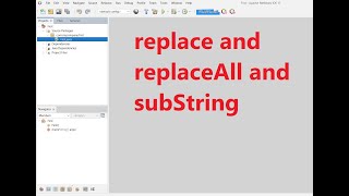 شرح replace and replaceAll and subString in java [upl. by Ettenal]