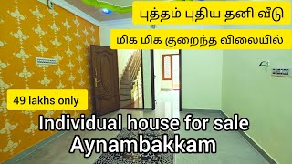 Individual house for sale in Ayapakkam [upl. by Anialram]