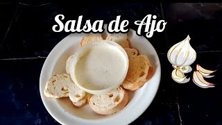 Salsa de Ajo  Receta Súper Fácil [upl. by Sneed]