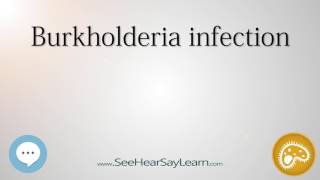 Burkholderia infection 🔊 [upl. by Bobby320]