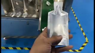 Premade pouch filling and sealing machine [upl. by Dickerson750]