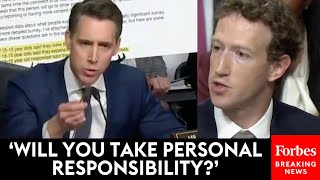 MUST WATCH Josh Hawley Gets Applauded Multiple Times Ruthlessly Grilling Mark Zuckerberg [upl. by Yecac]