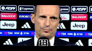 INTERVISTA ALLEGRI POST PARTITA JUVENTUS HELLAS VERONA 10 [upl. by Ruthe191]