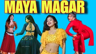 माया मगर का Arkestra Performance  Beutiful dance Maya magar  Nepali Girl [upl. by Asyen]